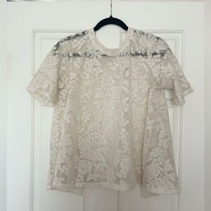 BCBGENERATION Lace Top with Open Back